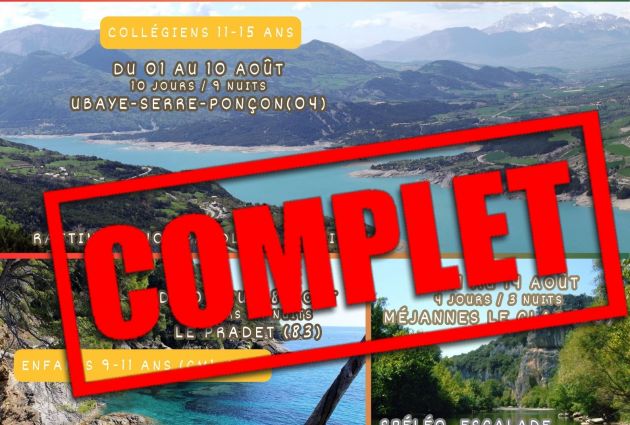SEJOURS ETE 2025