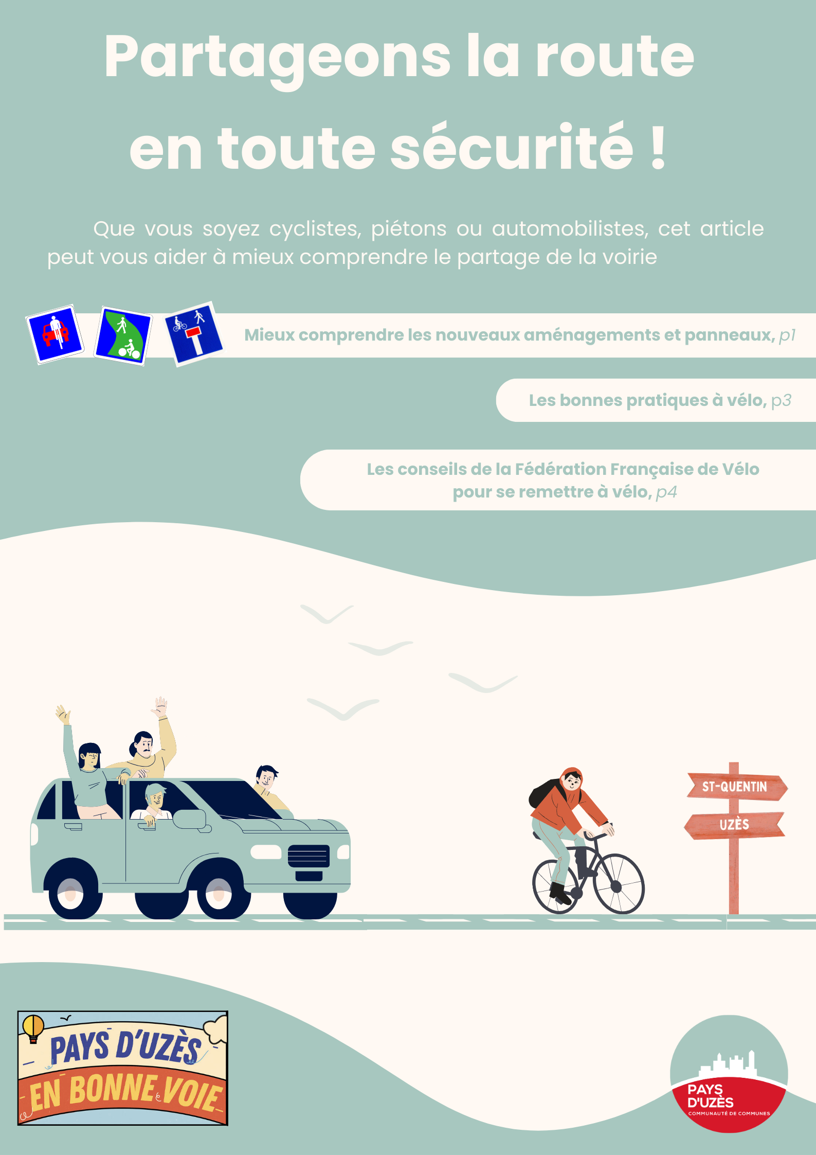 Piste cyclable Uzès / Saint-Quentin-la-Poterie