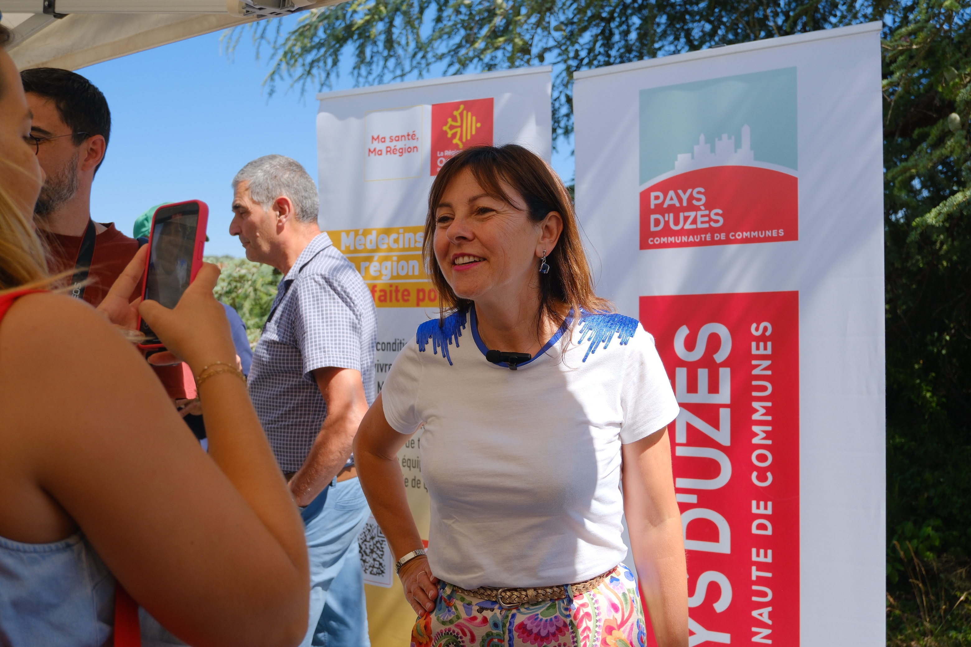 Carole Delga visite le Centre de Santé de Lussan