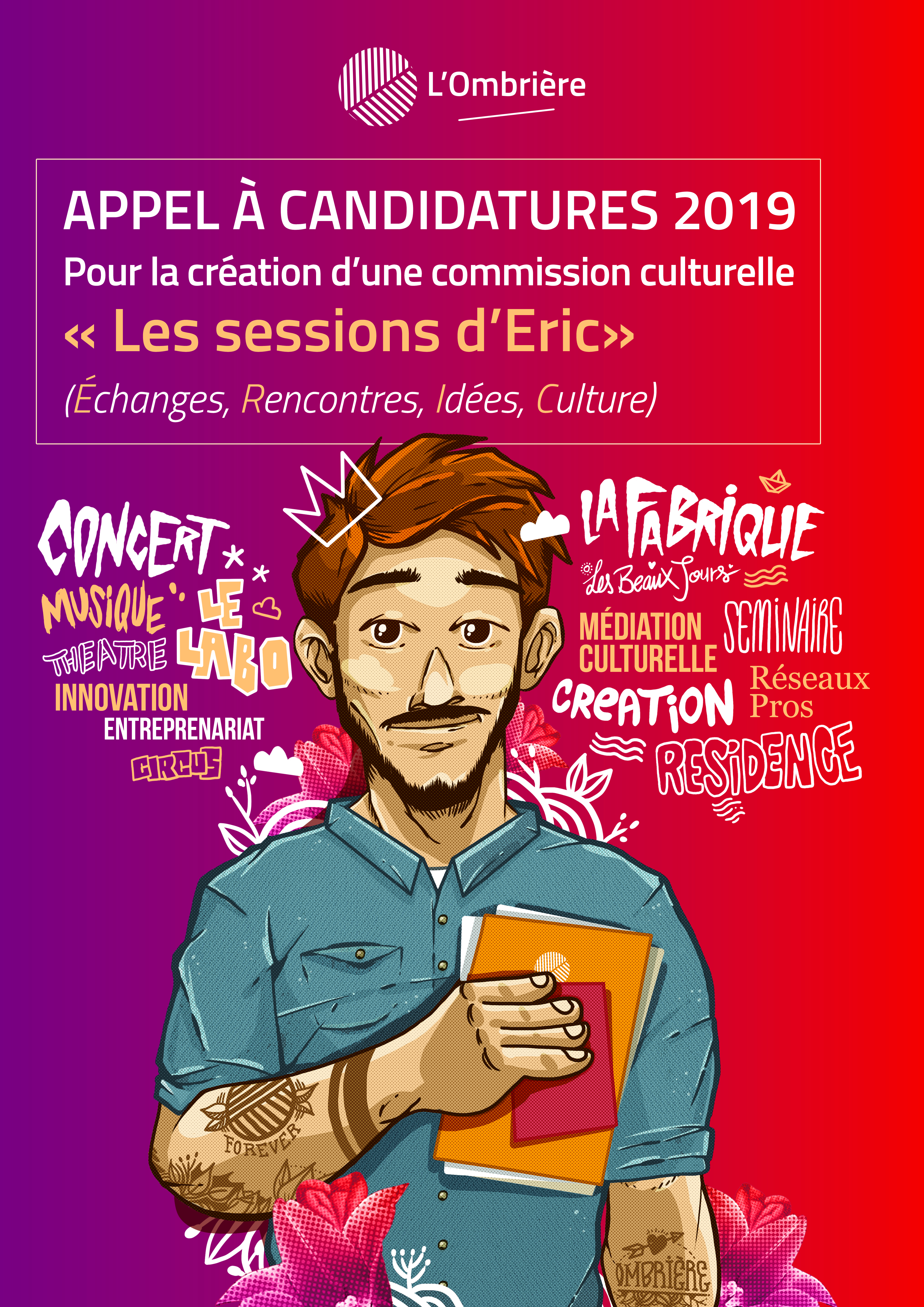 Appel à candidatures Sessions d’Eric