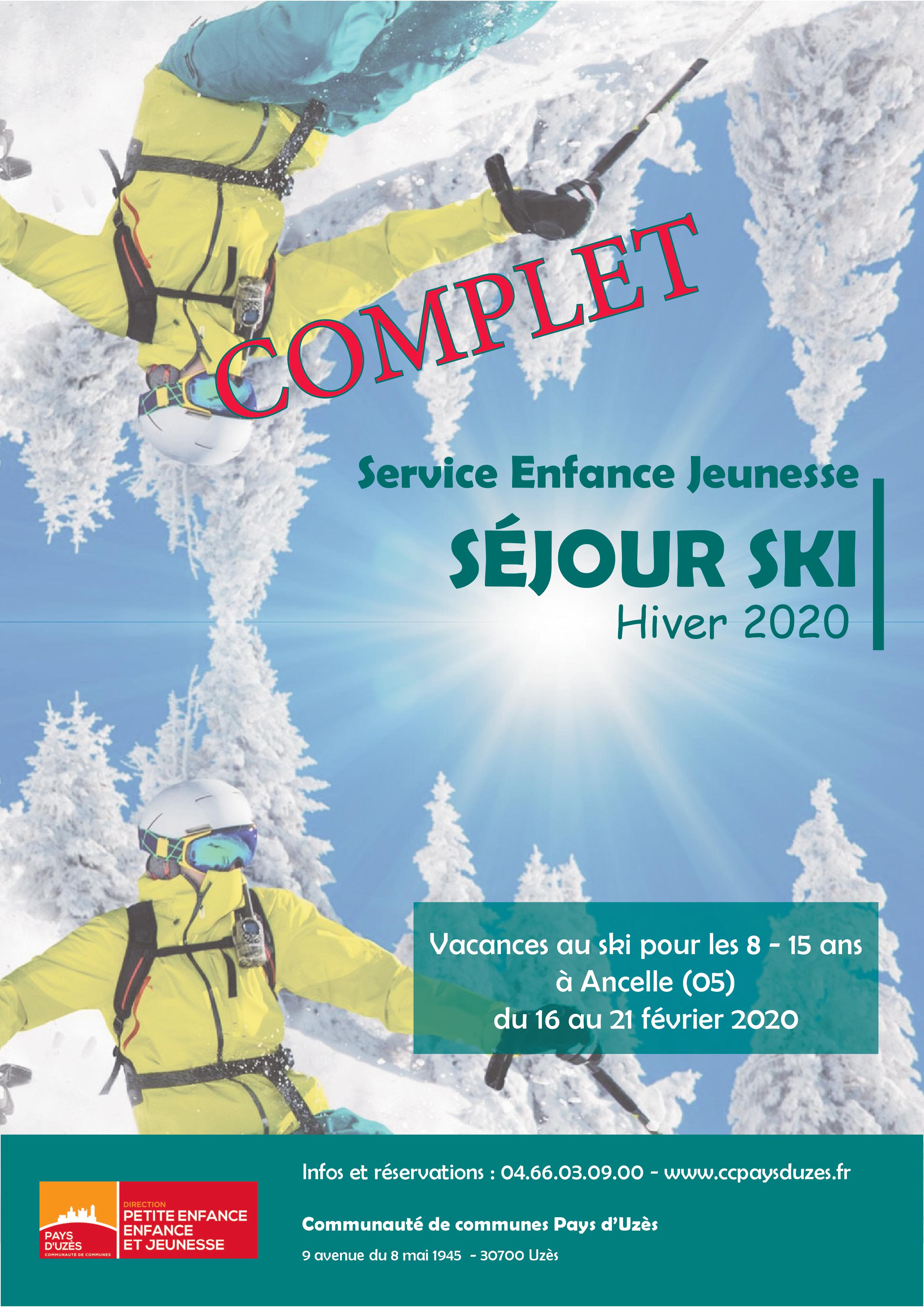 Séjour au ski 2020