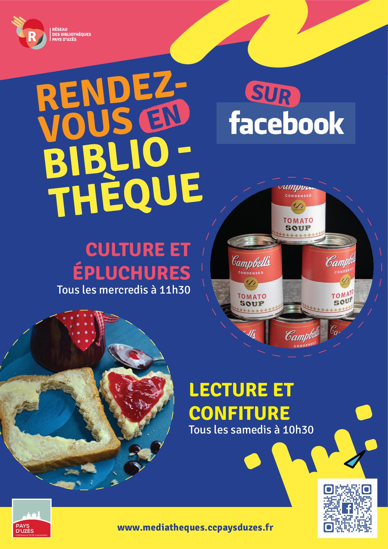Vos rendez-vous en bibliothèques sur Facebook
